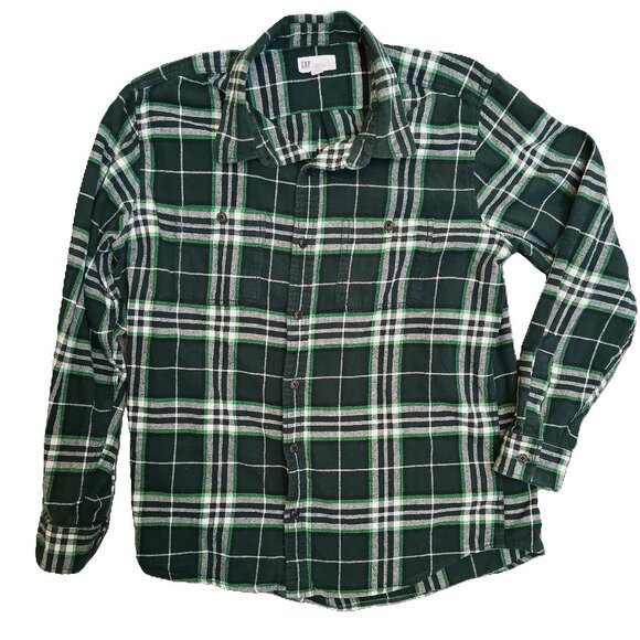 GAP soft plaid / checked flannel shirt - Cotton - Mens - Large - Preowned - Picture 1 of 7